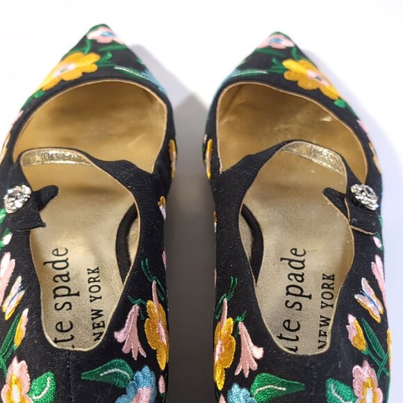 Kate Spade Shoes Size 10 Floral Maya Flats - Picture 4 of 10